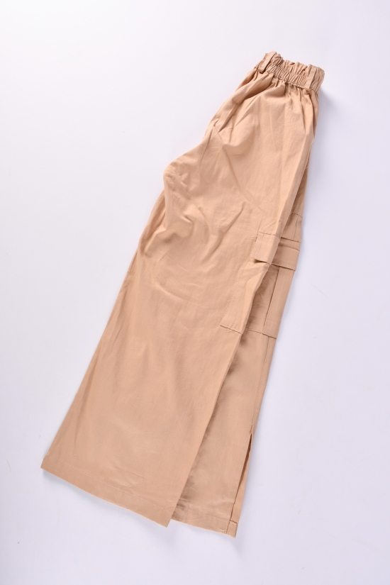 Штани для дівчинки (кол. латте) модель карго "CEMIX" Зріст в наявності : 140, 158, 170 арт.2547-3