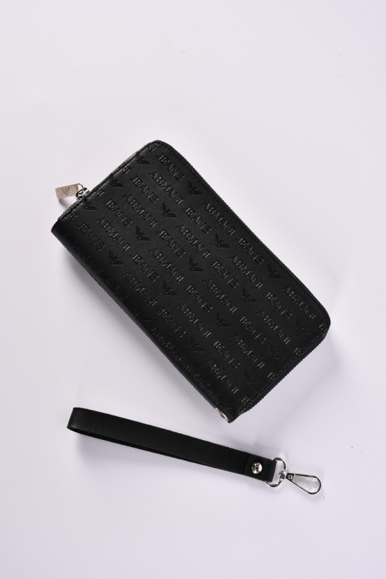 Кошелек-портмоне мужской (цв.черный) размер 22/12см "Giorgio " арт.1216