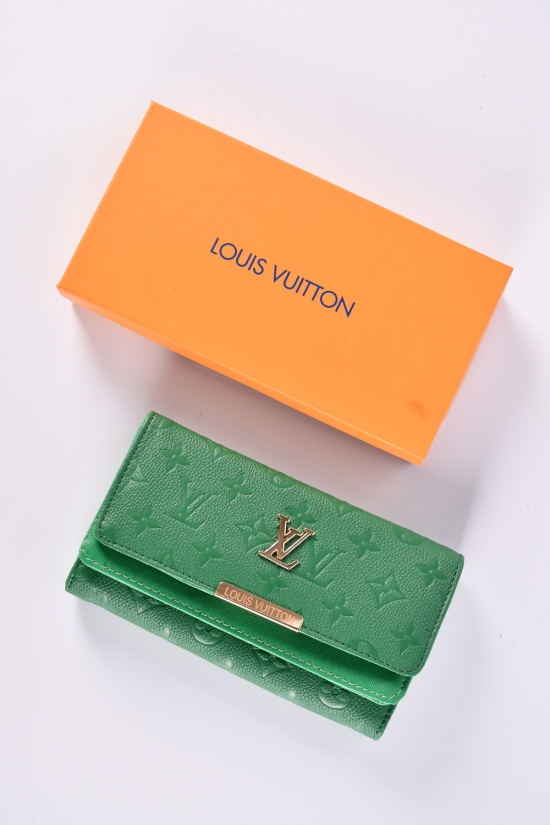 Гаманець жіночий (кол. зелений) розмір 19,5/12,5см "Louis Vuitton" арт.2012