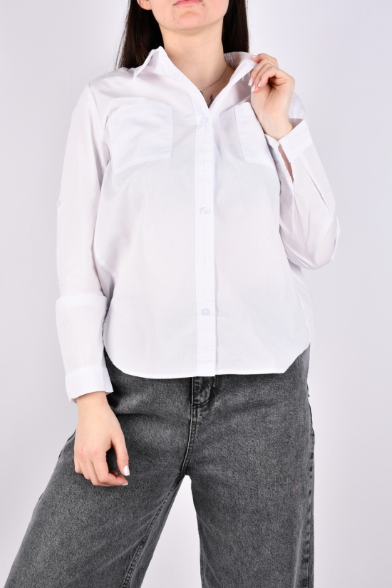 Рубашка женская (цв.белый) "BASE" Размеры в наличии : 42, 48 арт.A3022
