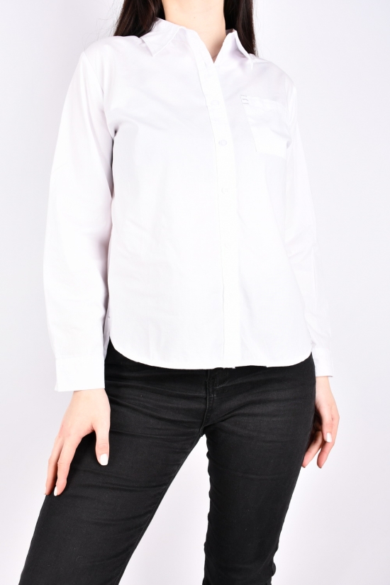 Рубашка женская (цв.белый) "BASE" Размеры в наличии : 48, 50, 52, 54, 56 арт.C3002