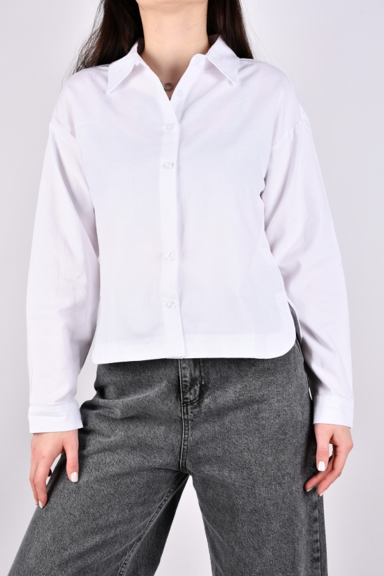 Рубашка женская (цв.белый) "BASE" Размеры в наличии : 42, 50 арт.A9005