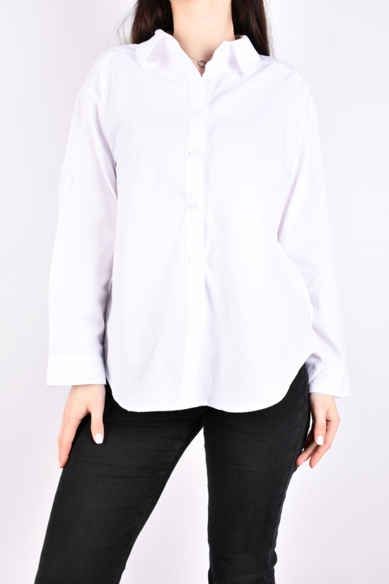 Рубашка женская (цв.белый) "BASE" Размер в наличии : 48 арт.C7542