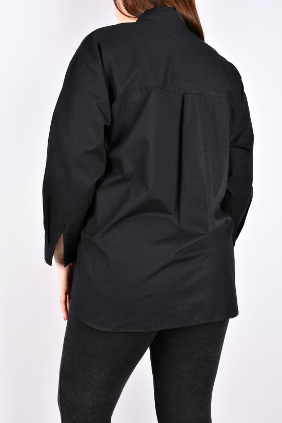 Рубашка женская (цв.черный) "BASE" Размеры в наличии : 56, 58 арт.C7530