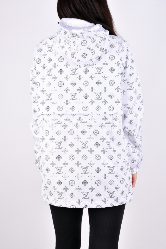 Вітровка жіноча (кол. білий) з плащової тканини "LOUIS VUITTON" Розміри в наявності : 42, 44, 46, 48, 50 арт.22-2536