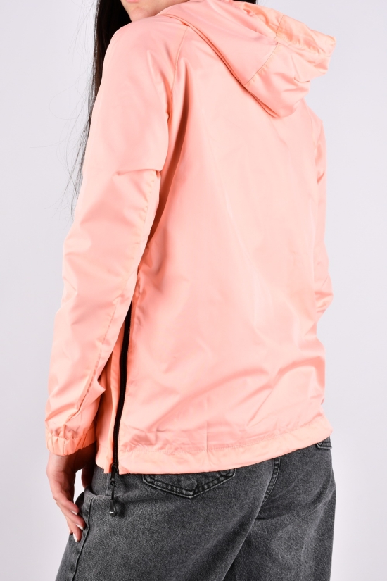 Вітровка жіноча (цв. рожевий) з плащової тканини  модель анорак Розміри в наявності : 46, 48, 50, 52 арт.2427