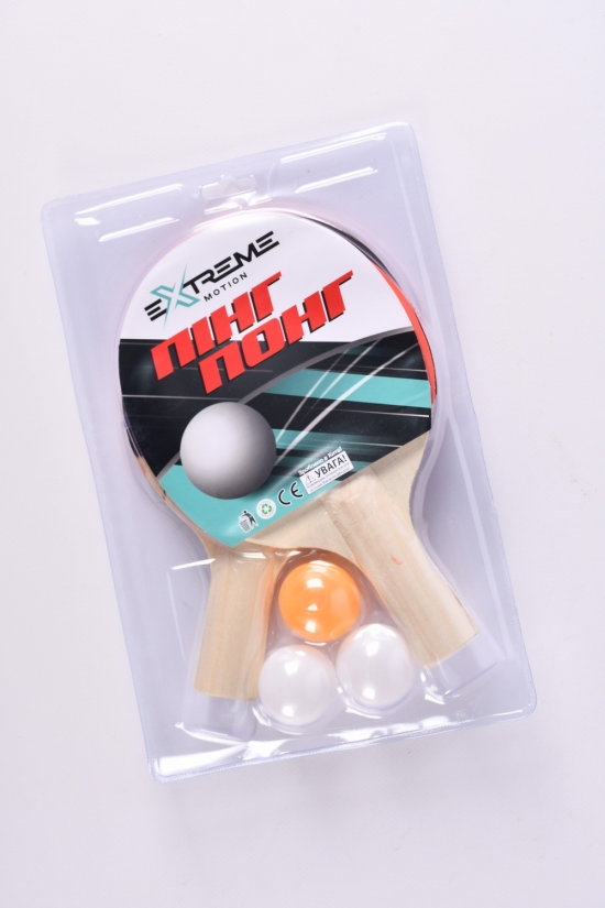 Теннис настольный 2 ракетки 3 мячики арт.TT24164