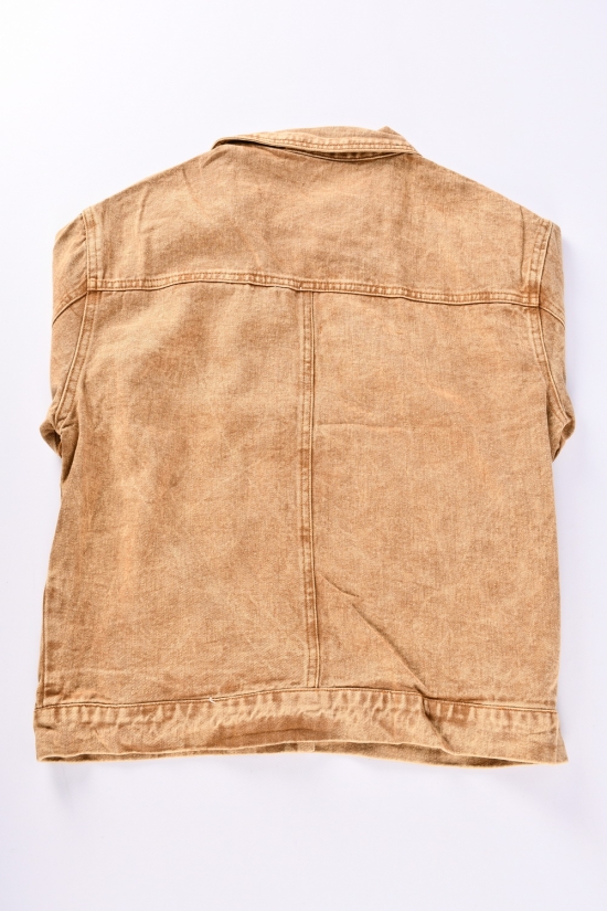 Жіночий піджак джинсовий (цв. гірчичний) "BASE" Розміри в наявності : 44, 46, 48 арт.A7675