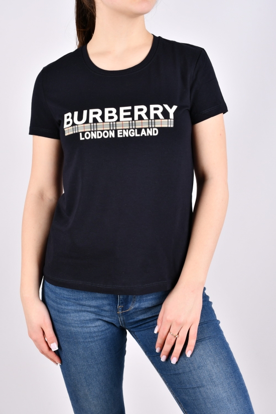 Футболка жіноча (кол. т/синій) "Burberry" (93% cotton, 7% lycra) Розміри в наявності : 42, 44 арт.BYN-224