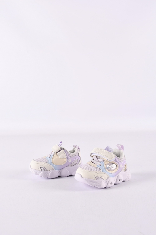 Кросівки для дівчинки "W.NIKO" зі шкіряною устілкою підошва матеріал ЕВА з LED Розміри в наявності : 17, 18, 19, 20, 21, 22 арт.СС1851-4