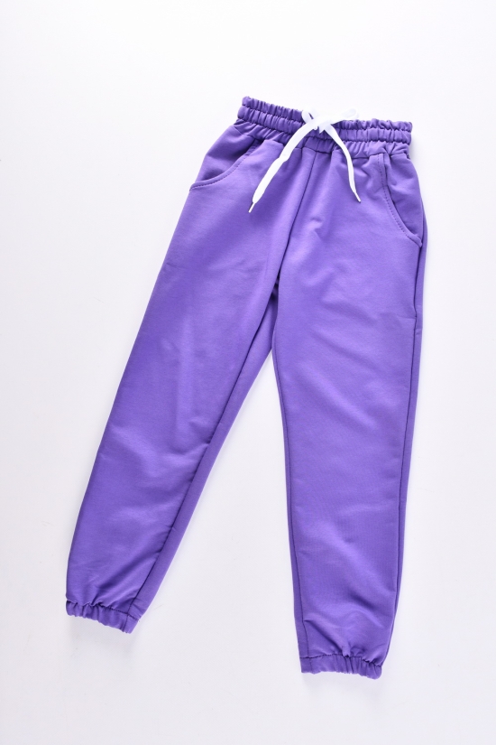 Штани для дівчинки (кол. фіолетовий) трикотажні Зріст в наявності : 110, 116, 122, 128, 134 арт.1434