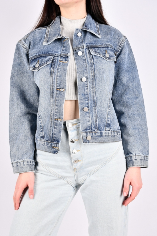 Пиджак джинсовый женский "Saint Wish" Размеры в наличии : 42, 44, 46 арт.DSNT8263