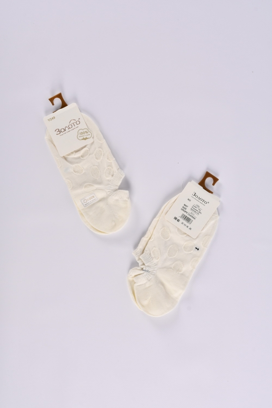 Шкарпетки жіночі короткі (75% cotton, 20% polyester, 5% spandex) розмір 36-41 арт.Y249-1