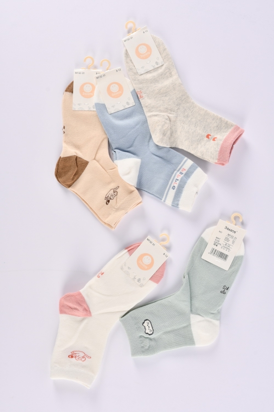 Шкарпетки дитячі вік 8 років (65% cotton, 30% polyester, 5% spandex) арт.M132-31