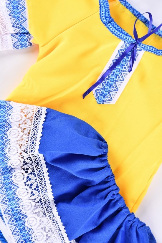 Сукня для дівчинки (кол. жовтий/синій) "вишиванка" Зріст в наявності : 92, 98, 104 арт.орнамент