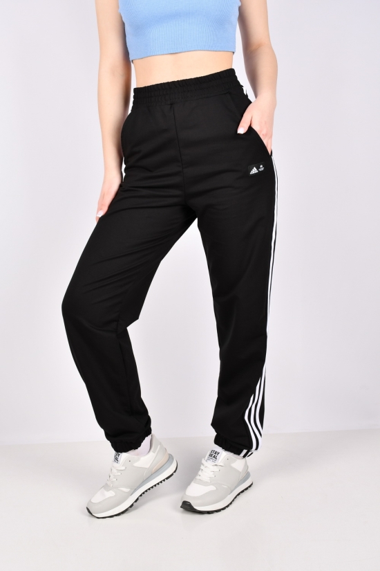 Штани жіночі (кол. чорний) трикотажні "Adidas" Розміри в наявності : 40, 42, 44, 46, 48 арт.Adidas