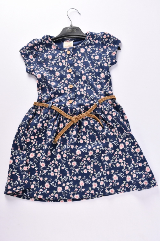 Сукня для дівчинки (кол. т/синій) трикотажна "DECO" Зріст в наявності : 98 арт.400222