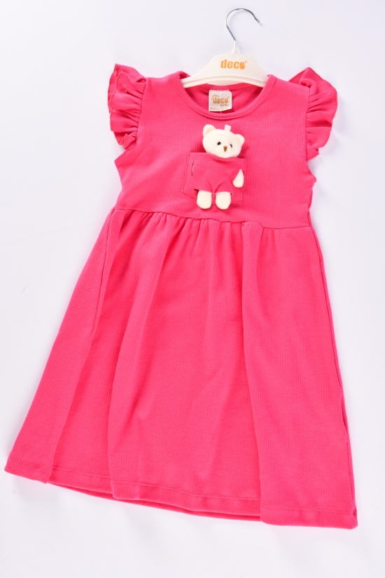 Сукня для дівчинки (кол. малиновий) тканина рубчик "DECO" Зріст в наявності : 104, 116 арт.399288