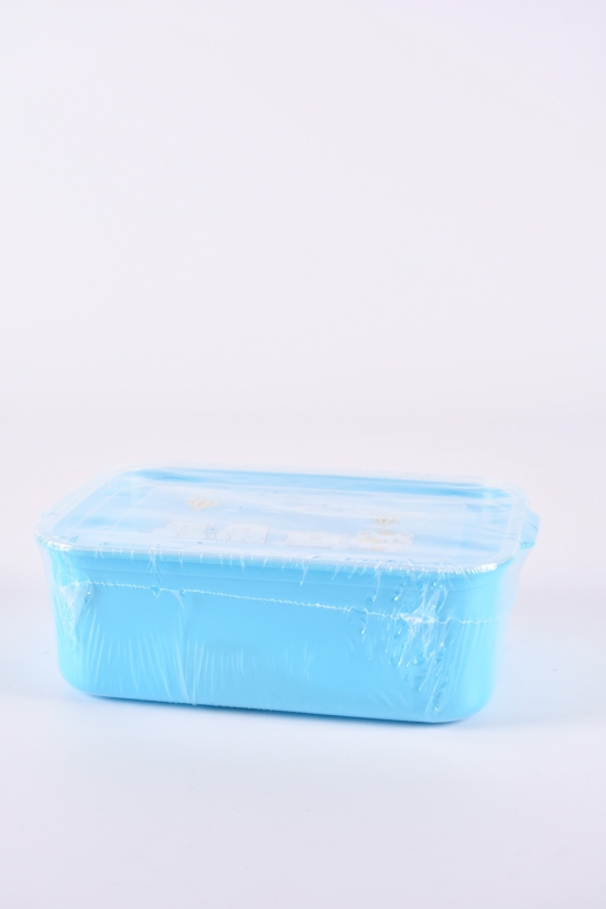 Ланч-бокс (контейнер) кол. блакитний з ложкою розмір 20/14/7см арт.31009