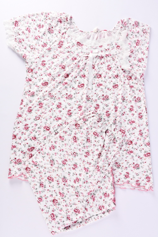 Піжама жіноча (кол. білий/рожевий) трикотажна Розміри в наявності : 54, 56, 58 арт.309