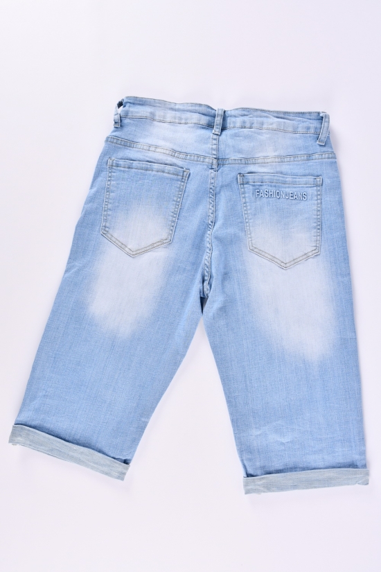 Бриджы джинсовые с стрейчем женские Размеры в наличии : 30, 32, 33, 36 арт.MF-2360