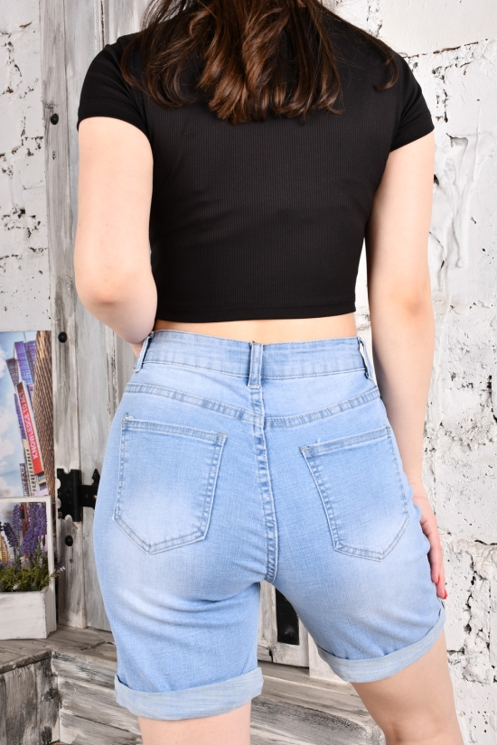 Шорти джинсові стрейчові жіночі Розміри в наявності : 25, 26, 27, 28, 29, 30 арт.MF-2376