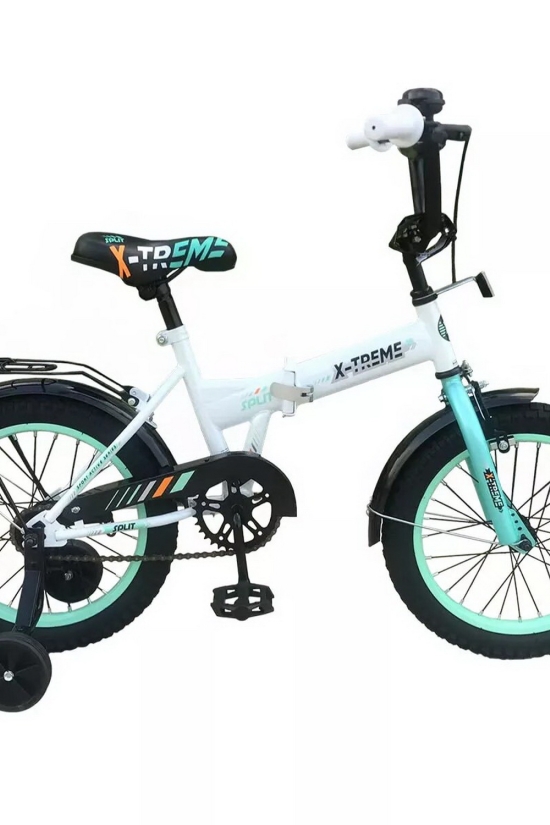 Велосипед (цв.белый/зеленый) сталь размер рамы 16" размер колес 16" "X-TREME SPLIT" арт.125023