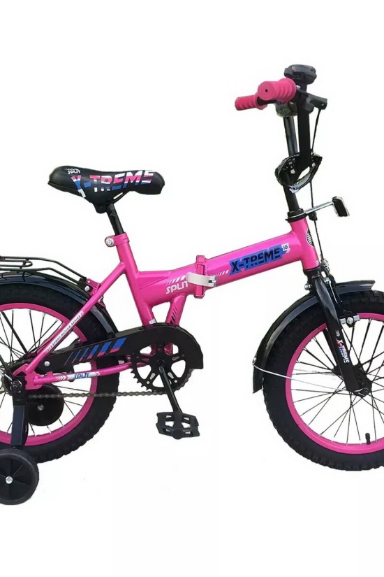 Велосипед (кол. рожевий) сталь розмір рами 16" розмір коліс 16" "X-TREME SPLIT" арт.125025