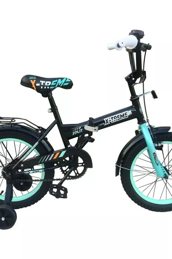 Велосипед (цв.черный/бирюзовый) сталь размер рамы 16" размер колес 16" "X-TREME SPLIT" арт.125027