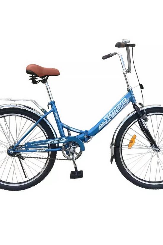 Велосипед (цв.синий/белый) сталь размер рамы 26" размер колес 26" "X-TREME SALUT" арт.125017