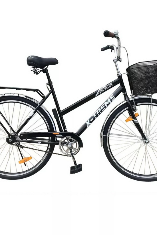Велосипед (цв.черный/белый) сталь размер рамы 28" размер колес 28" "X-TREME SPRINTER" арт.125031