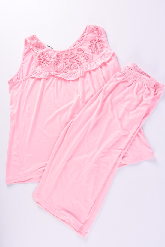 Пижама женская (цв. розовый) трикотажная Размеры в наличии : 48, 50, 52, 54, 56 арт.F1810