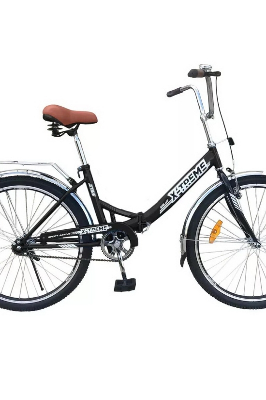 Велосипед (цв.черный/белый) сталь размер рамы 26" размер колес 26" "X-TREME SALUT" арт.125019