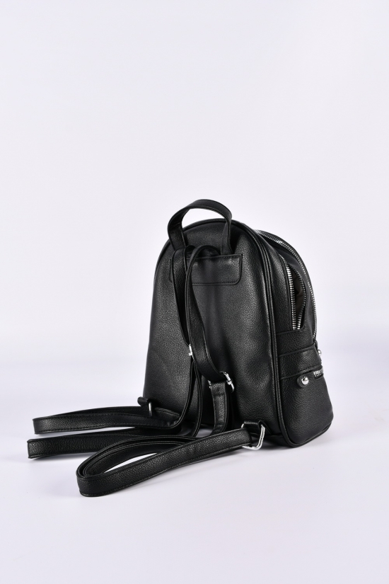 Рюкзак женский (цв.чёрный) размер 25/23/12 см арт.2136