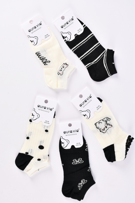 Шкарпетки для дівчинки Aura Via розміри 24-35 всесезонні (85% COTTON10% POLIAMID 5% ELASTA арт.GDN1388