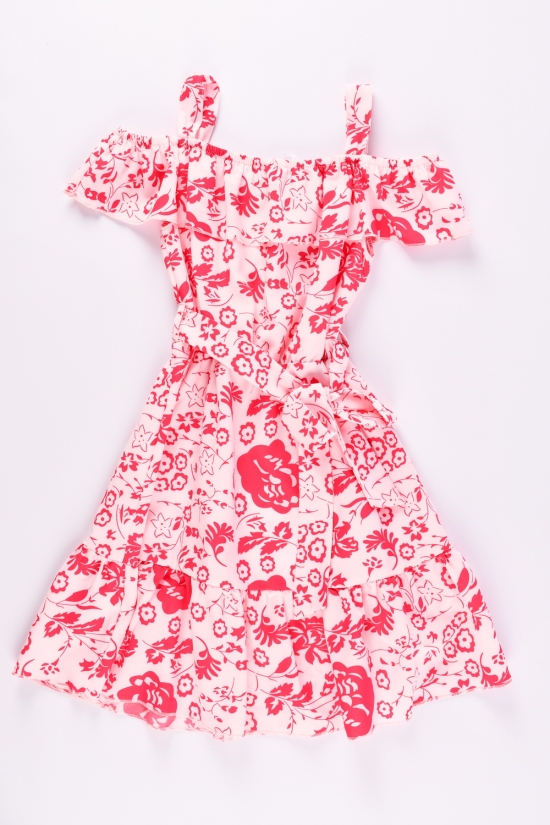 Платье для девочки (цв. белый/малиновый) Рост в наличии : 128, 134, 140, 146, 152 арт.661