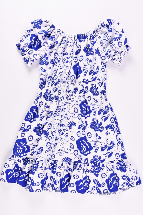 Платье для девочки (цв.белый/синий) Рост в наличии : 128, 134, 140, 146, 152 арт.764