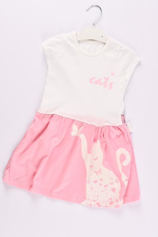 Платье для девочки (цв. розовый) трикотажное Рост в наличии : 92, 98, 104, 110 арт.406803