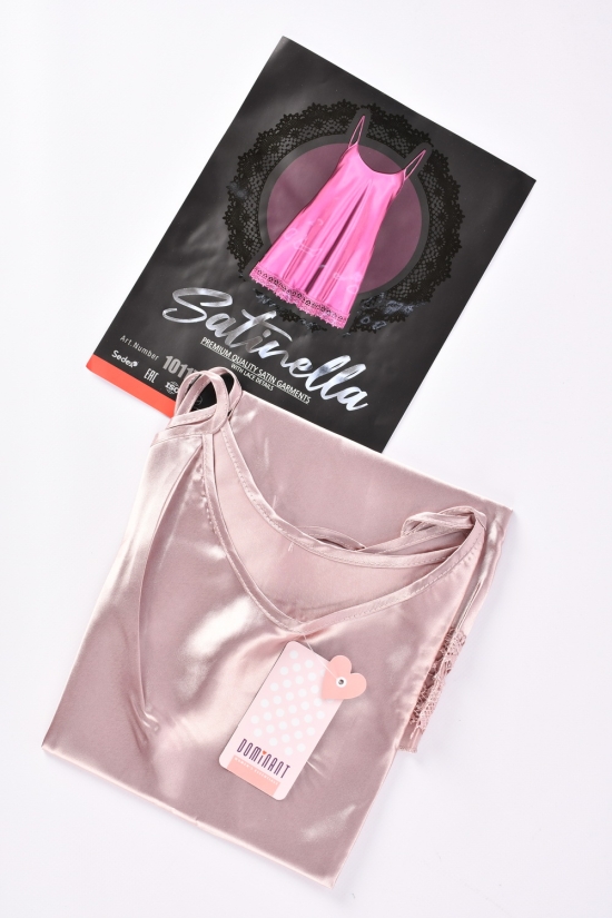 Ночная рубашка (color Mink) женская атласная размер 42-44 "DOMINANT" арт.10117