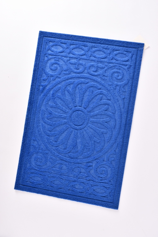 Коврик прорезиненый (цв.синий) размер 60/40 см арт.LB2024-002