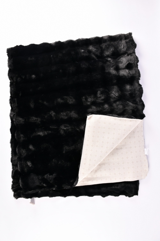 Коврик меховый (цв.чёрный) 180/150 см "Malloory Home" арт.7772