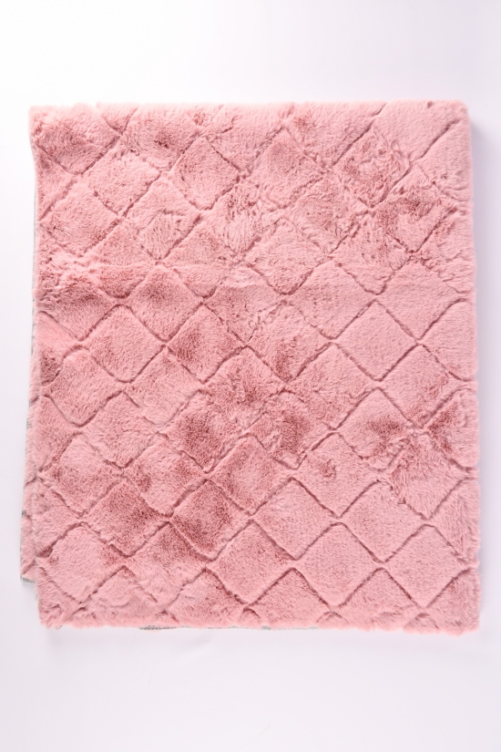 Коврик меховый (цв.розовый) 180/150 см "Malloory Home" арт.7774