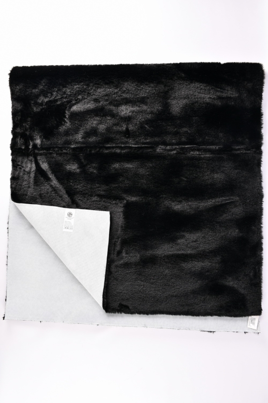 Коврик меховый (цв.чёрный) 90/180 см "Malloory Home" арт.7758