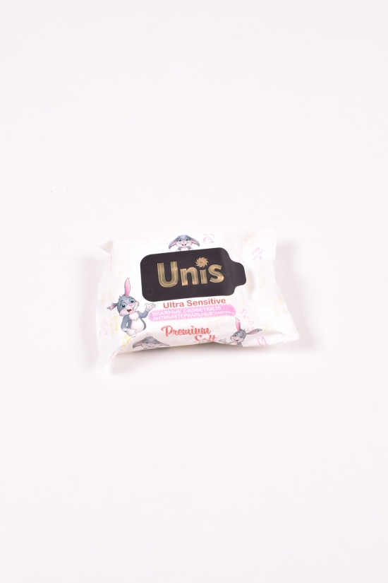 Вологі серветки "UNIS" антибактеріальні без запаху 25шт арт.25